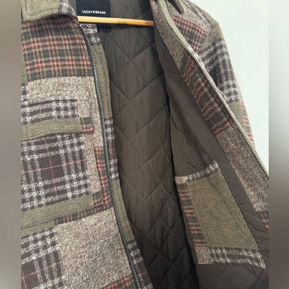 Lucky Brand Earthy Plaid Jacket - Picture 5 of 6